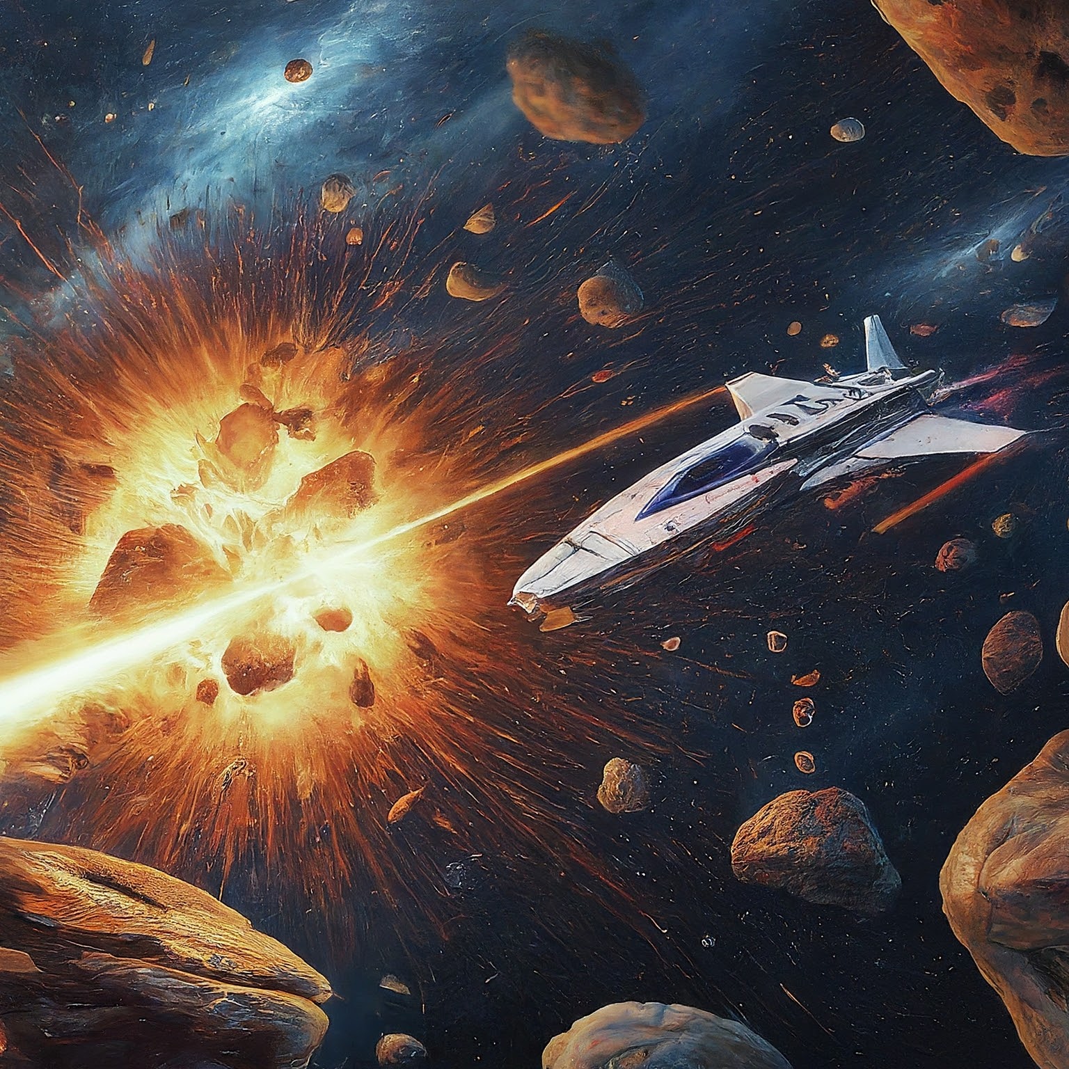 Asteroids gameplay screenshot